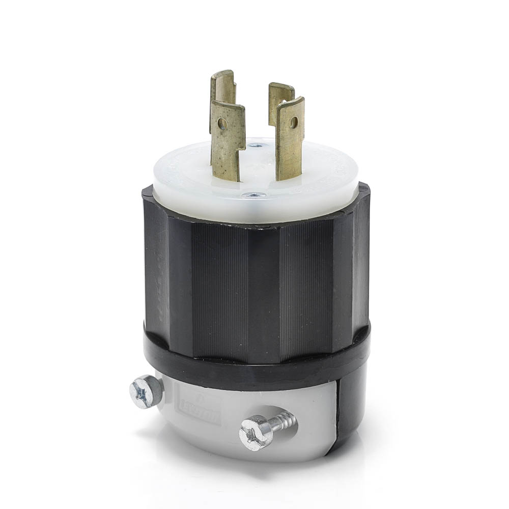 Leviton® 2461 3-Phase Non-Grounding Cable Mount Locking Plug, 347/600 ...