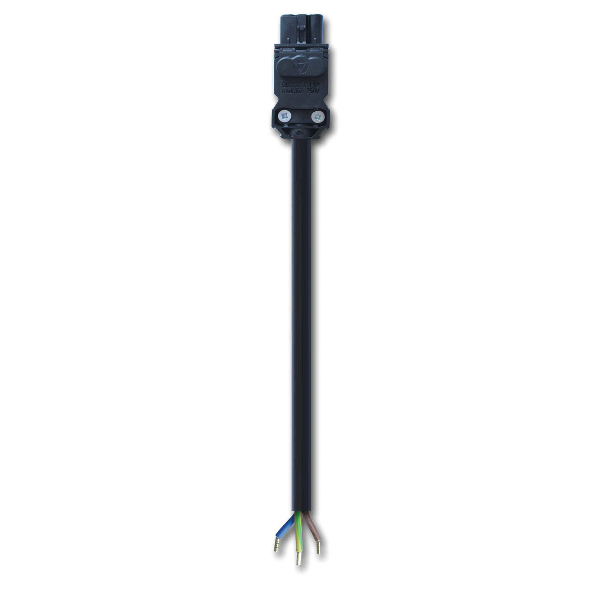 nVent HOFFMAN ELC1001PBUL 3-Pole Infeed Cable, For Use With EL LED Enclosure Light, 100 to 240 VAC Input Voltage, 250 VAC Rated Voltage, 10 A Rated Current, Power Cable Connection, Copper, Black