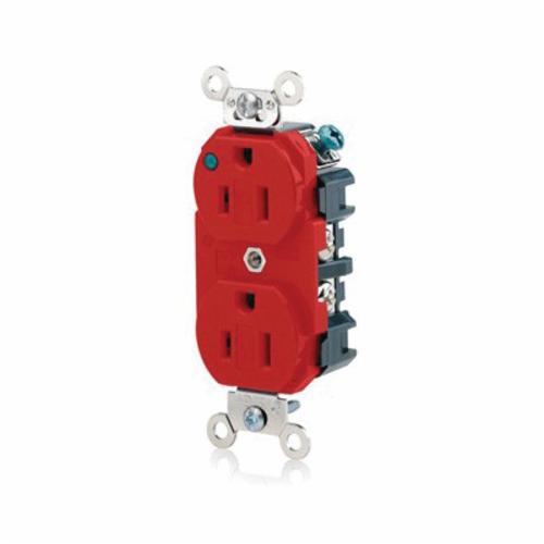 Leviton® 8200-PLR 1-Phase Duplex Extra Heavy Duty Power Indication Self ...