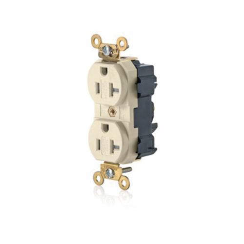 Leviton® LevLok® M5362SGT 1Phase Duplex Extra Heavy Duty Tamper Resistant SelfGrounding Wide