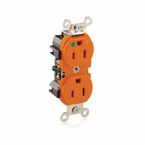 Leviton® 8200IG Heavy Duty Isolated Ground Narrow Body Straight Blade