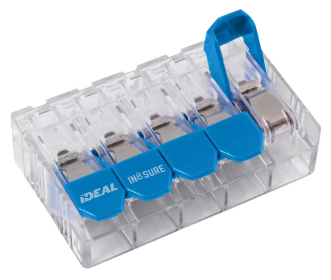 Ideal 30-10L35 In-Sure Lever Wire Connector, L35 5-Port, 50/Box