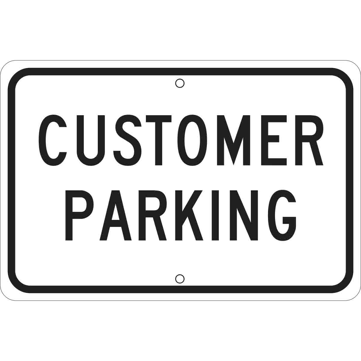Brady® 25847 Rectangular Traffic and Parking Sign, No Header, Text, B ...