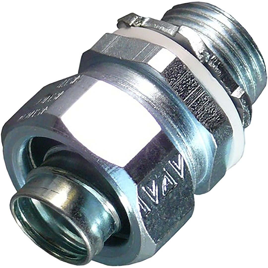 Appleton® ST50 Liquidtight Conduit Connector With Plain Throat, 1/2 in