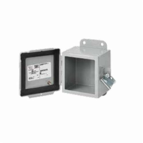 nVent HOFFMAN A808CH Junction Box, 8 in H x 8 in W x 4 in D, Continuous Hinged/Screw Clamp Cover