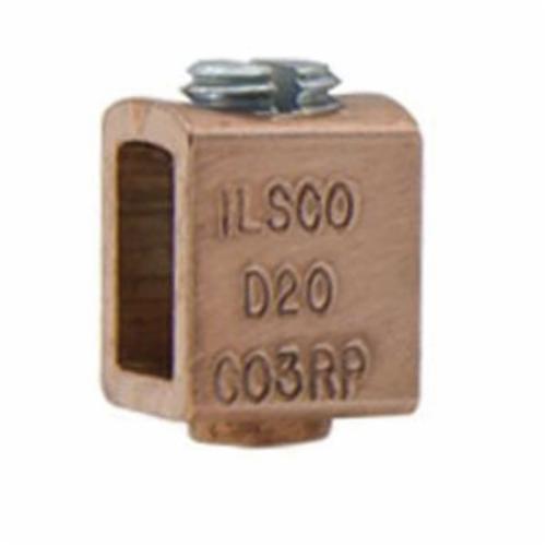 ILSCO® CO3SP CO Series Compact Box Mechanical Terminal Lug, 14 to 6 AWG Copper Conductor, 1 Bolt
