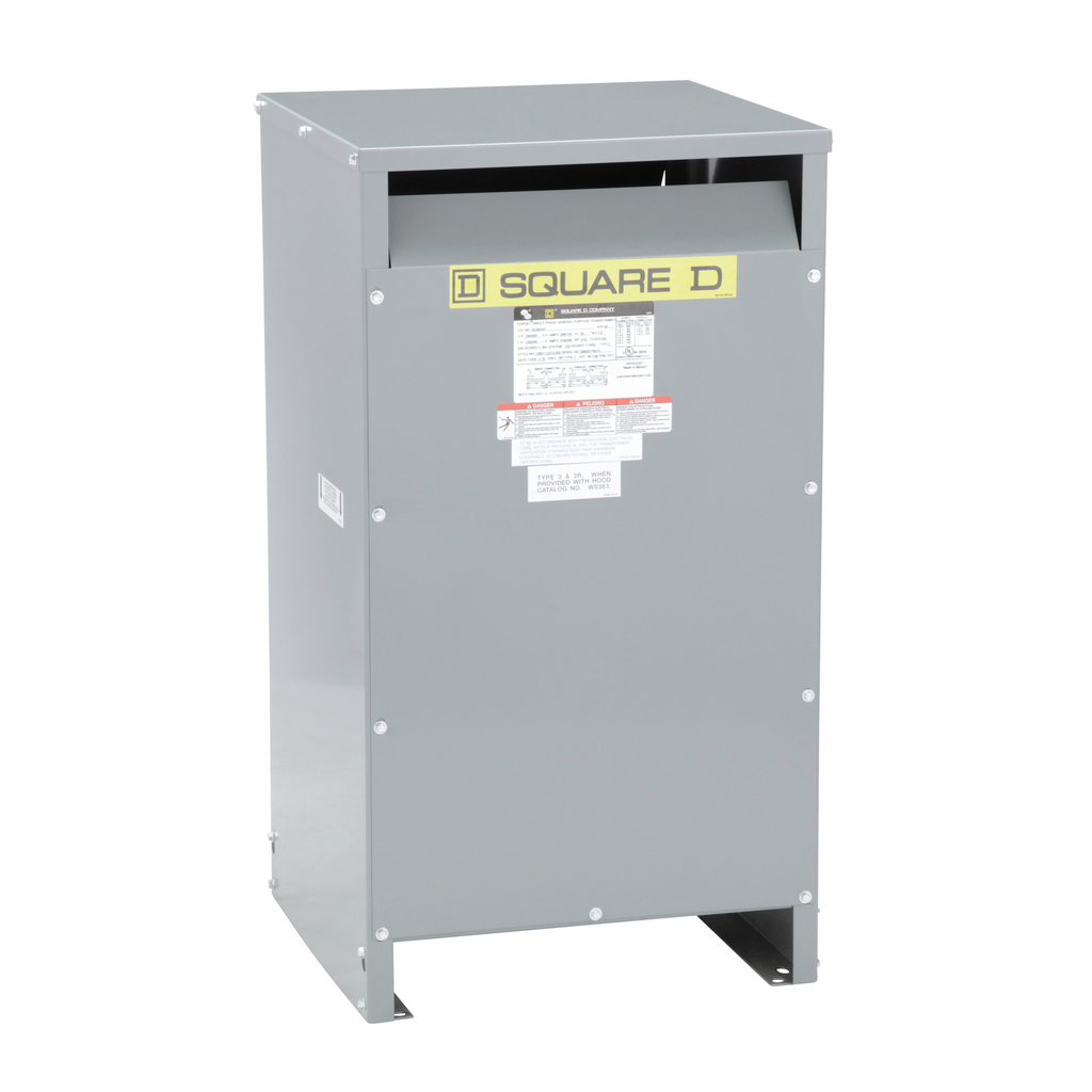 Square D™ EE50S3H Dry Energy Efficient Transformer, 240/480 VAC Primary