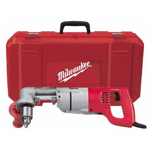 Milwaukee® 3002-1 Grounded Right Angle Drill Kit, 1/2 in Keyed Chuck, 763  in-lb Torque, 120 VAC