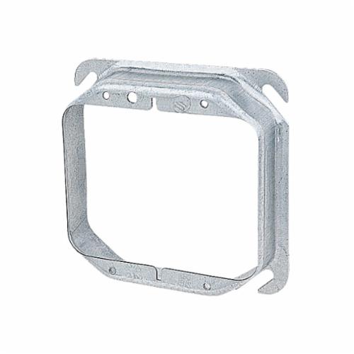 Steel City® 52C19 Outlet Square Box Cover, 4 in L x 4 in W, Steel