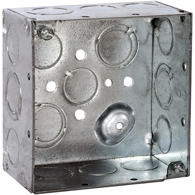 Raco® 232 Raised Ground Welded Electrical Outlet Box With Conduit  Knockouts, 30.3 cu-in, Gang, 16 Knockout, Steel Steiner Electric Company