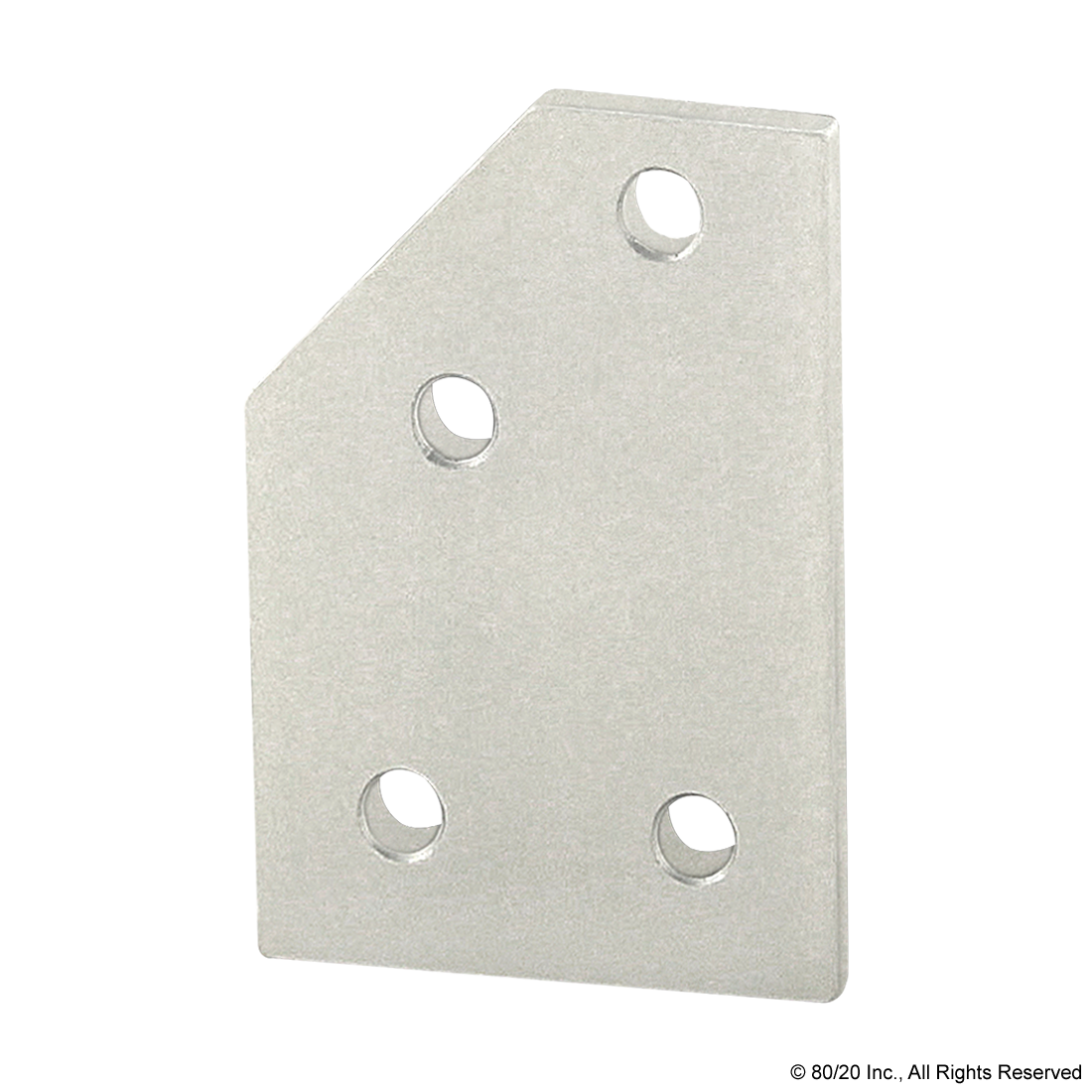 80/20 4145 10S 4 HOLE 45 DEG. ANGLE JOINING PLATE