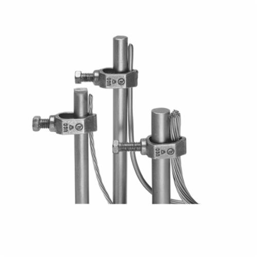 Burndy® GCRT1/0 GCRT Grounding Clamp, 1/2 to 3/4 in Rod, 8 to 1/0 AWG