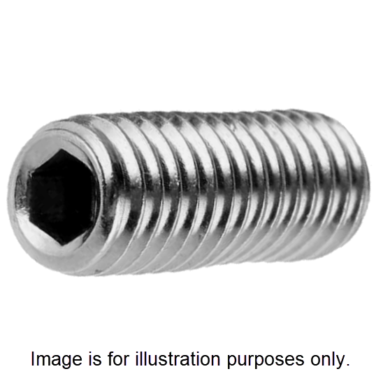 Cup Point Set Screws - Alloy & Stainless