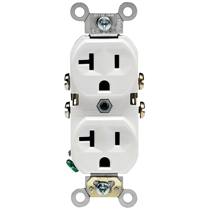 Commercial Grade Straight Blade Duplex Receptacle, 15 Amp, low price, electrical repair supplies