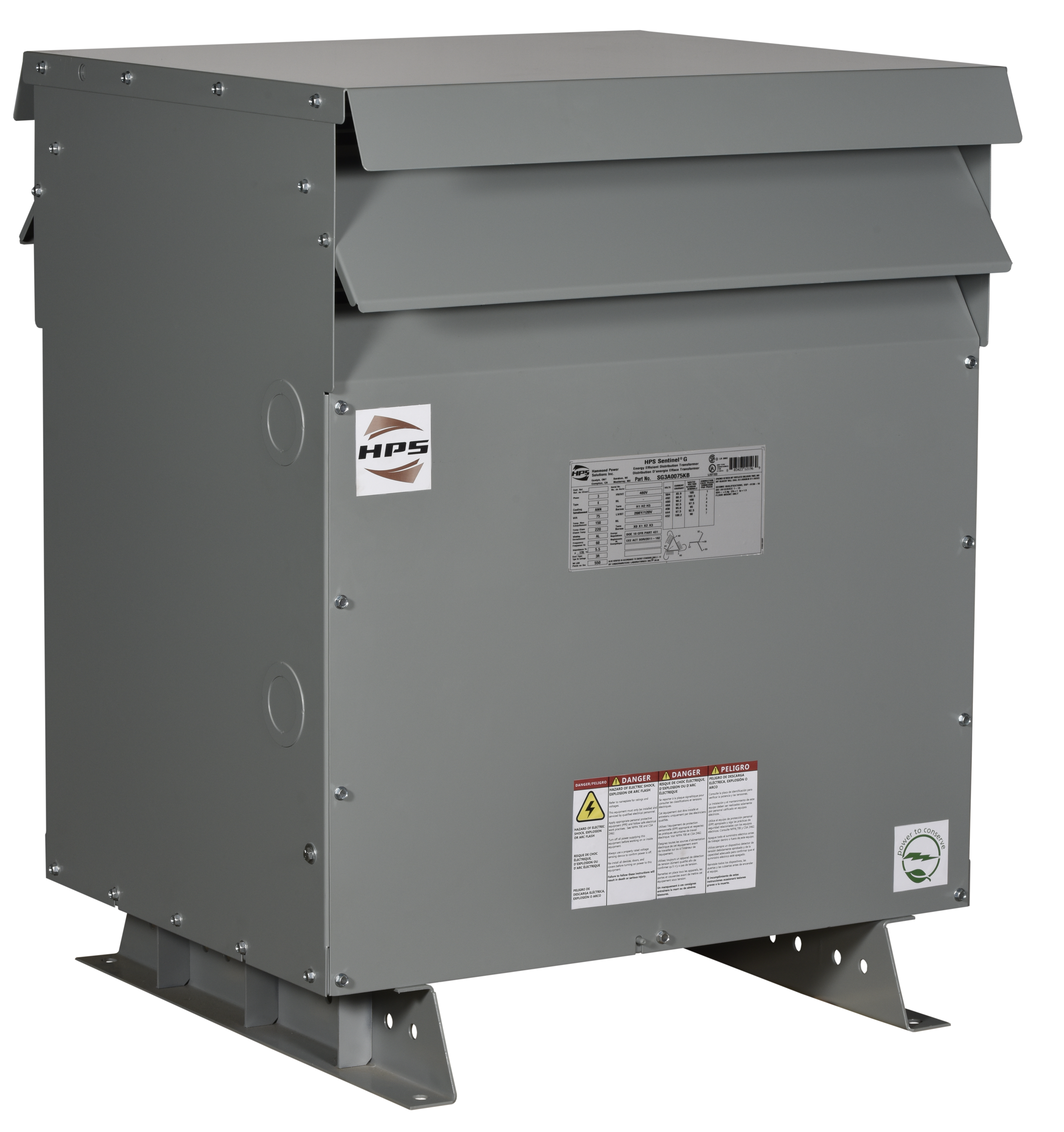 11516_75kVA_Enclosure_Left_Angle