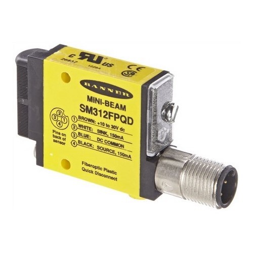 Banner Engineering Sm312fp1h Sm312 Fiber Optic Sensor Rectangle