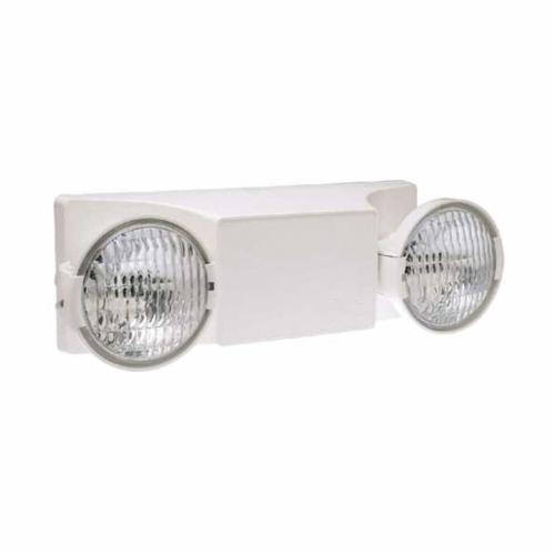 Dual Lite Ez 2 D Emergency Light Fixture 8 8 W Incandescent Lamp 120 To 277 Vac 2 Heads Thermoplastic