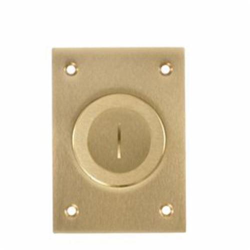 Hubbell Premise Wiring S2625 Combination Floor Box Cover 4 35 In L X 3 1 In W For Use With Flush Floor Box Brass