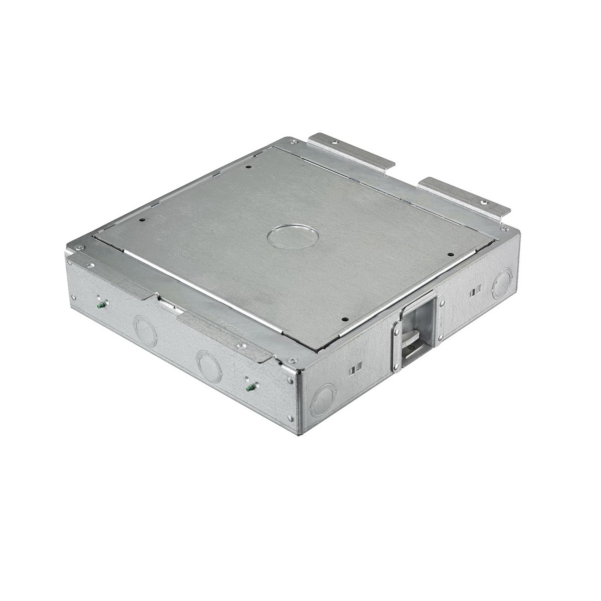 ALUM FRAME NEW HUBBELL BA2432 2 GANG DEEP STAMPED STEEL FLOOR BOX DEEP,CONCRETE ALUM FRAME NEW HUBBELL BA2432 2 GANG DEEP STAMPED STEEL FLOOR BOX DEEP,CONCRETE