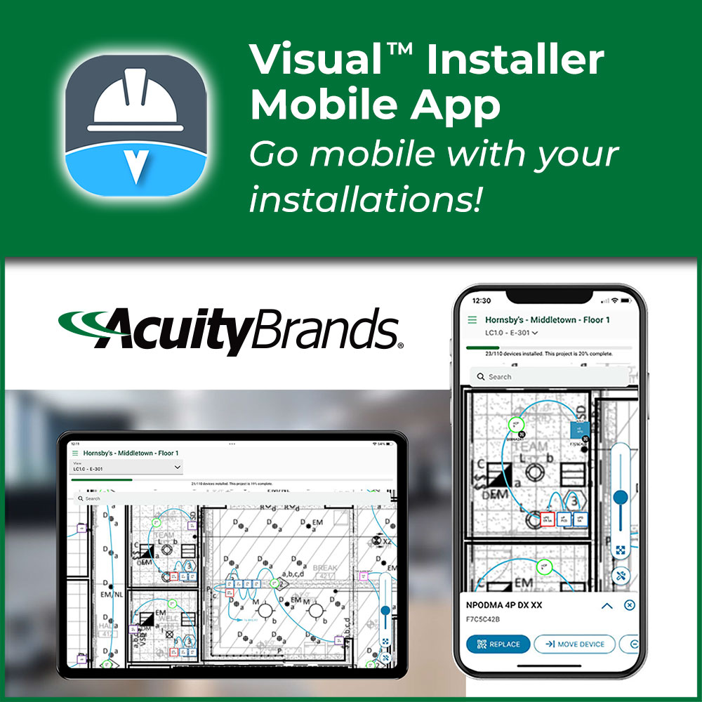 Acuity Brands Visual™ Installer Mobile App