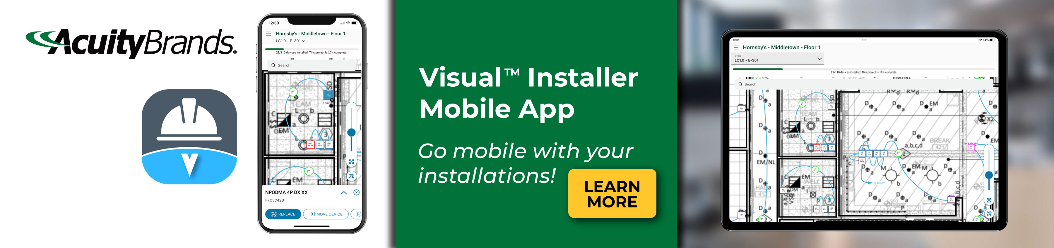 Acuity Brands Visual™ Installer Mobile App