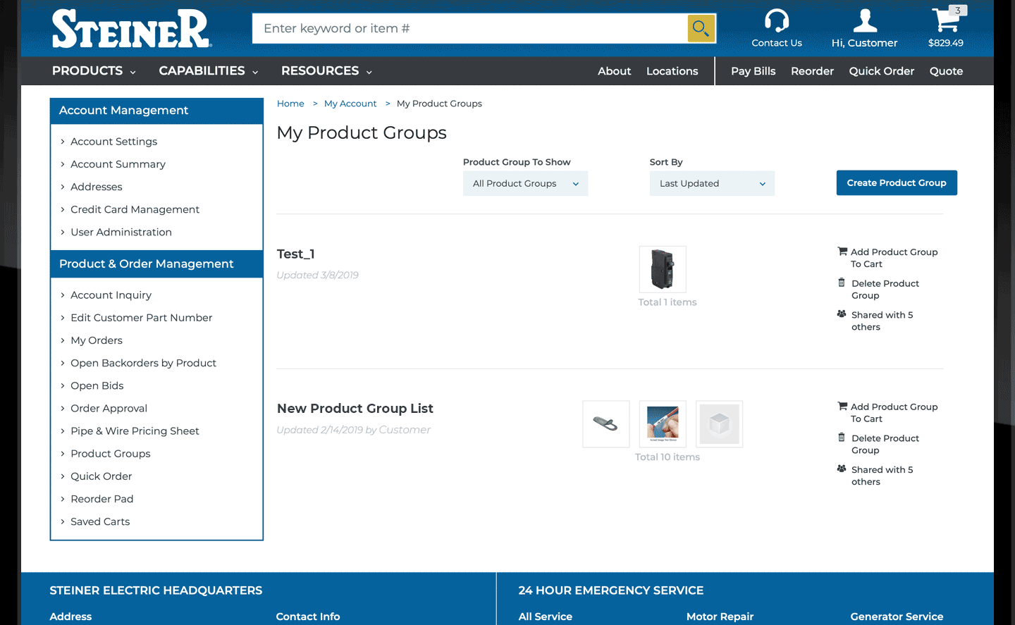 Product Groups 3