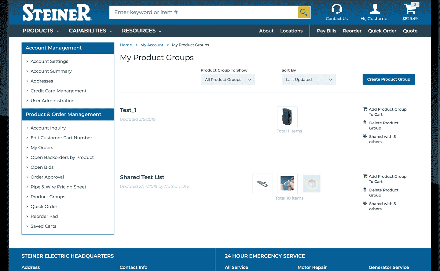 Product Groups 7