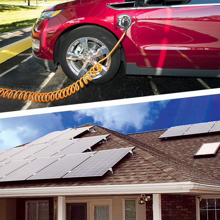 Solar Panels and EV Charging Stations