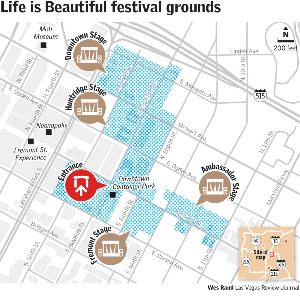 Life Is Beautiful Map 5 Best Ever Life Is Beautiful Musical Performances | Las Vegas  Review-Journal