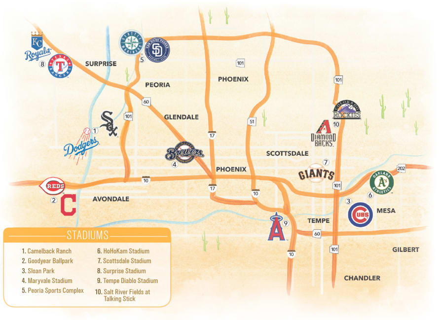 Spring Training Cactus League Stadiums in Arizona