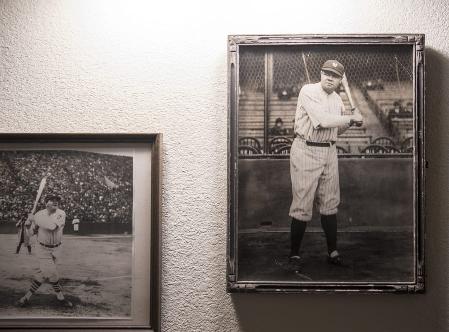 Babe Ruth NY Yankees Photo & Stats Framed