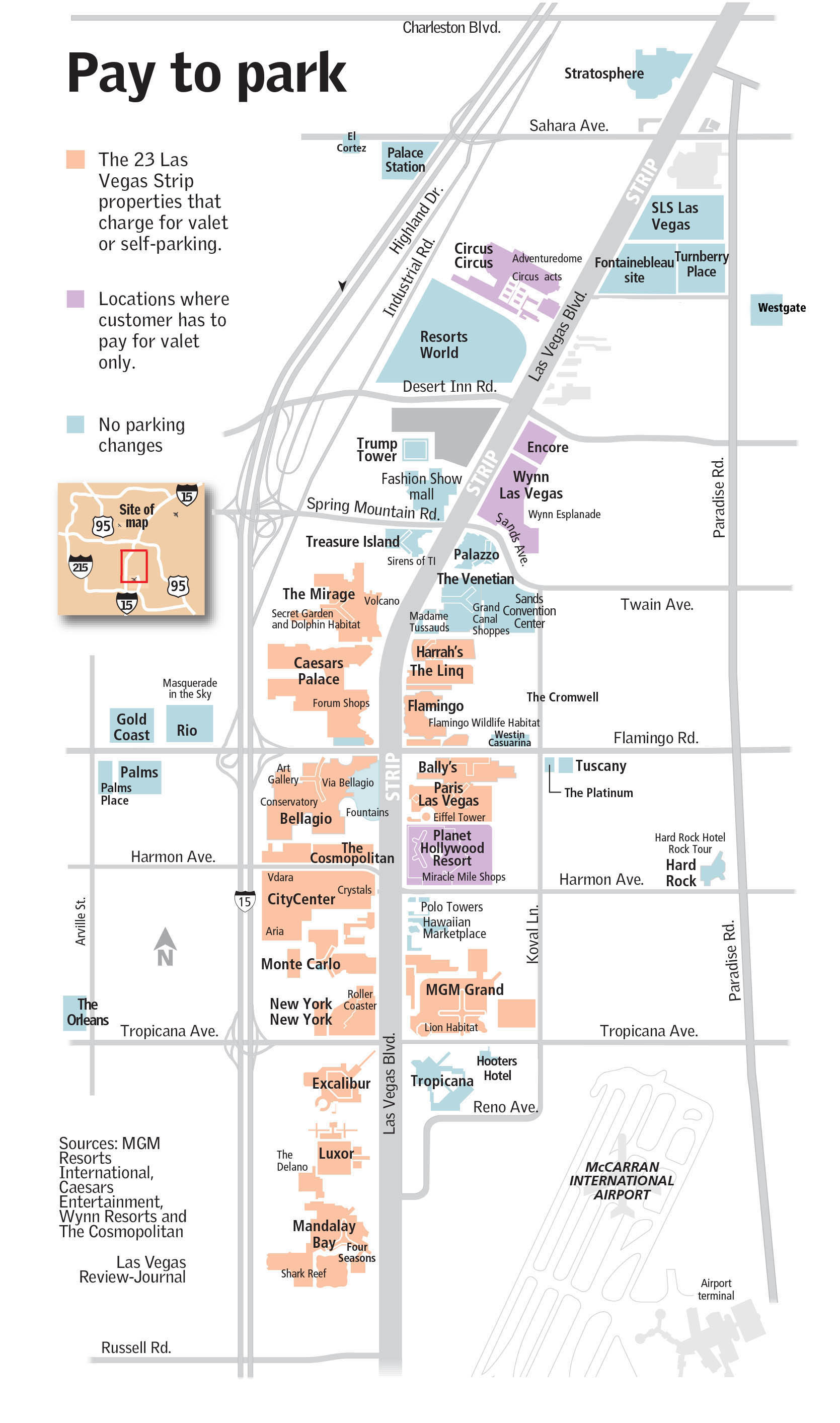 parking lot map for palace station casino