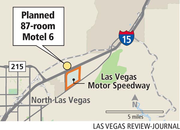 Planned 87-room Motel 6 in North Las Vegas (Gabriel Utasi/Las Vegas Review-Journal)