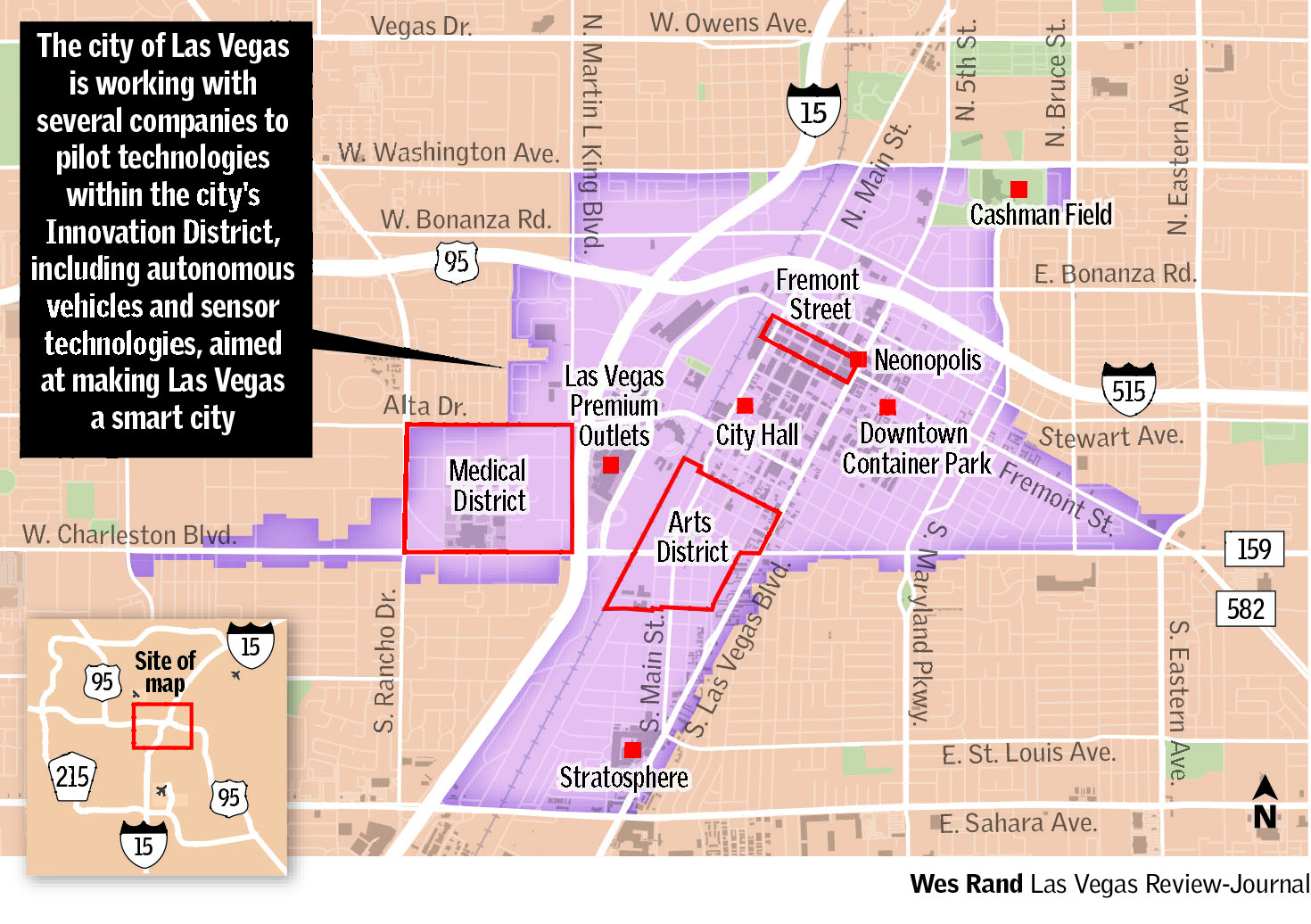 Map of Las Vegas