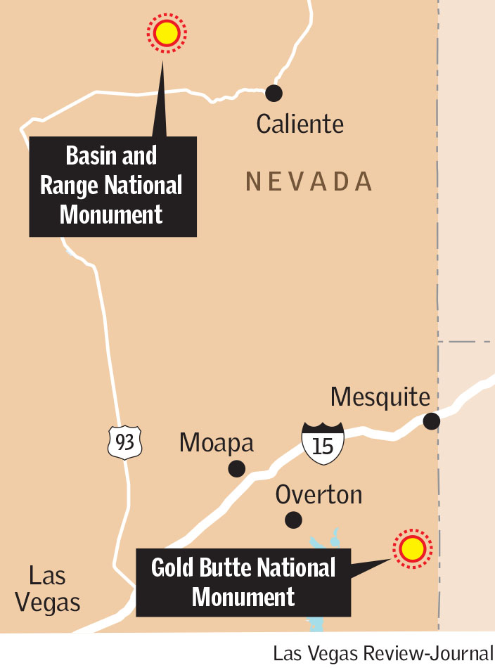 National monuments in Nevada(Las Vegas Review-Journal)