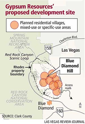 Gypsum Resources site map (Las Vegas Review-Journal)