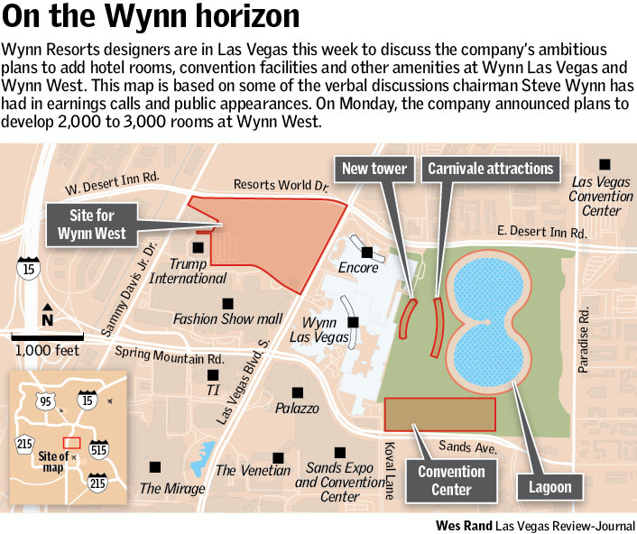 Wynn Hotel Map in Las Vegas - Map for Wynn Las Vegas