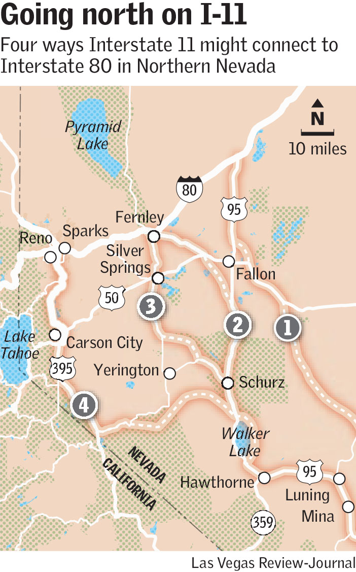 Ndot Looking At Options For Path Of Interstate 11 Las Vegas Review Journal