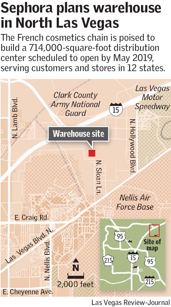 Cosmetics firm Sephora plans distribution hub in North Las Vegas Business