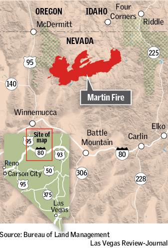 Martin Fire map