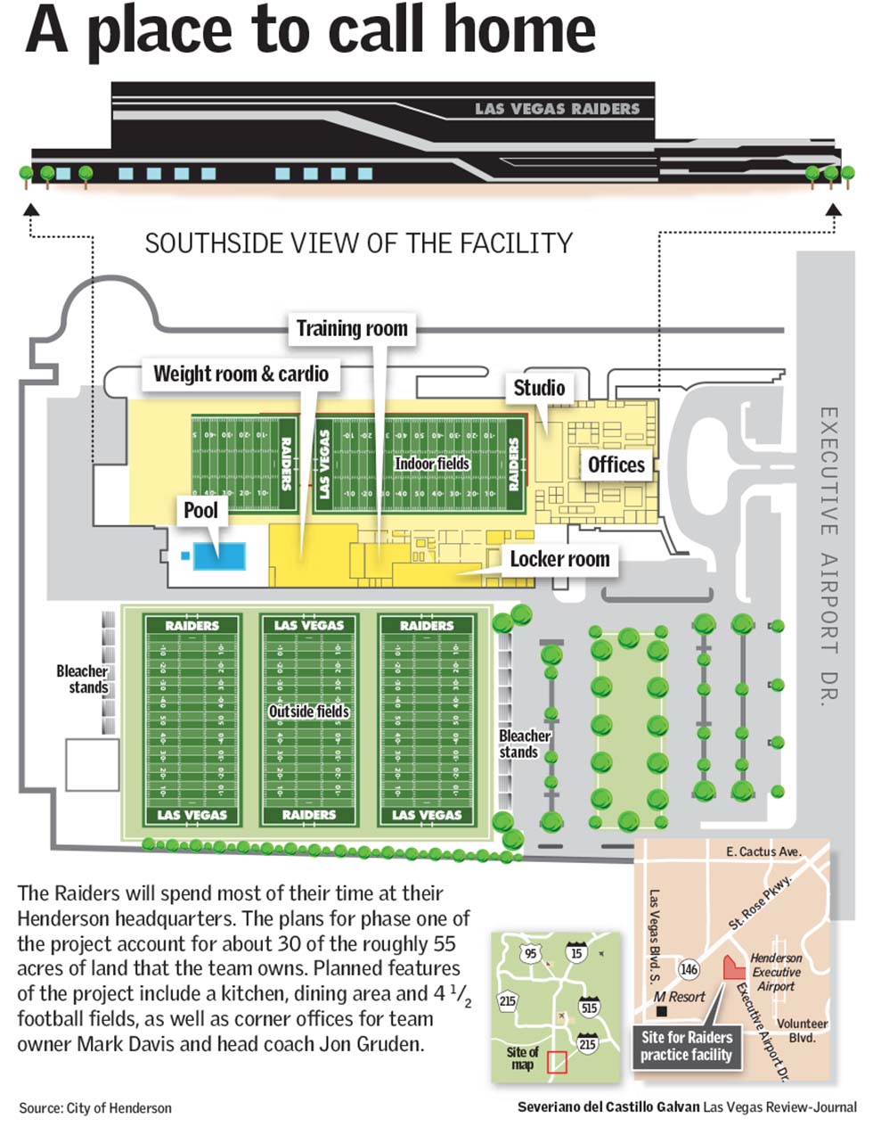 Oakland Raiders Break Ground in Las Vegas for New Stadium, 2017-11-01, ENR