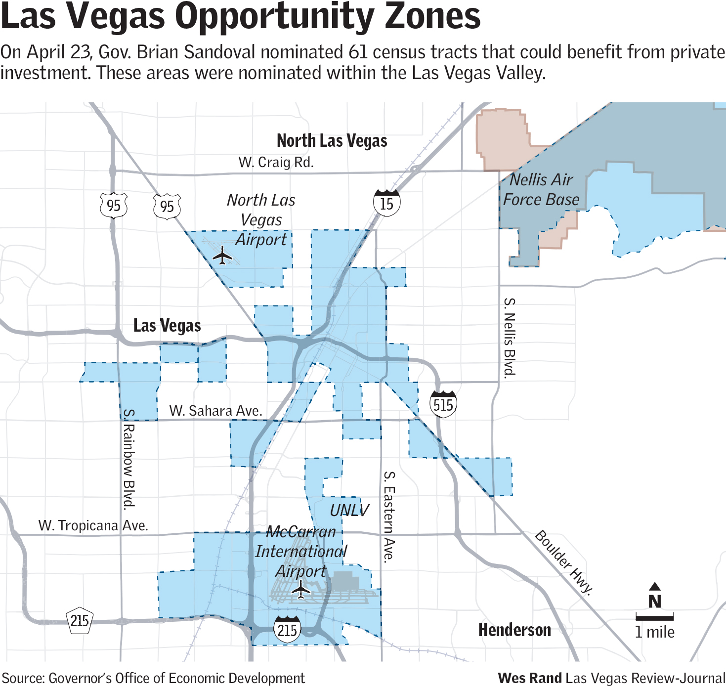 Opportunity zones in Las Vegas