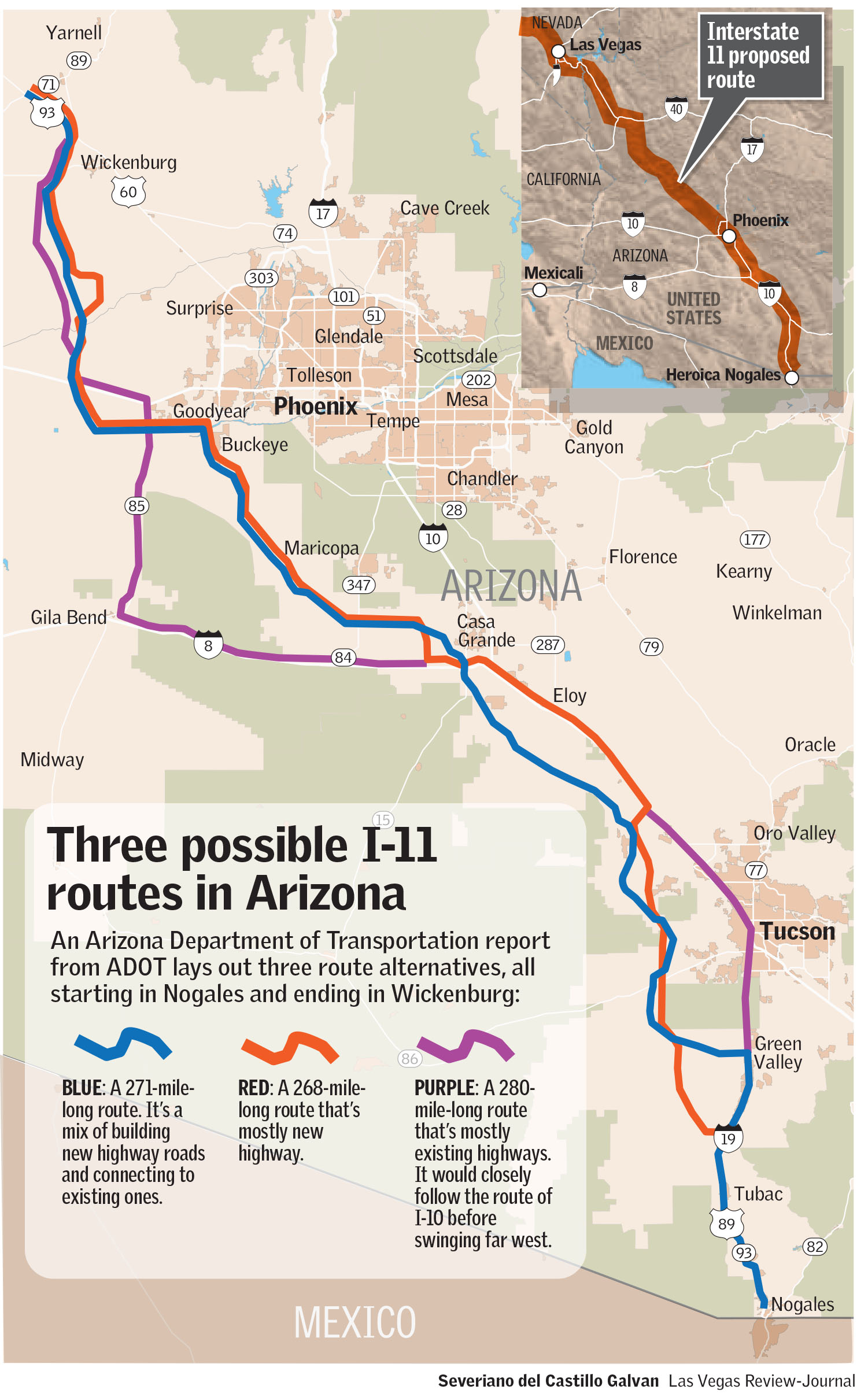 Driving Las Vegas to Phoenix  Road Trip - Interstate 11 Kingman