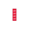 ID SHEET TAPE  RED / L&D  WHITE   0.25 INCH  [1/ST] Shop STERIS Product Number T60904