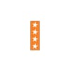 ID SHEET TAPE  ORANGE / STARS  WHITE 0.25 INCH  [1/ST] Shop STERIS Product Number T70307