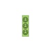 ID SHEET TAPE  LIME GRN/BLK SMILEY  0.25 INCH  [1/ST] Shop STERIS Product Number T7061309