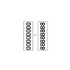 ID SHEET TAPE  WHT/BLK NUMBER 0-8  X 0.25 INCH [1/ST] Shop STERIS Product Number T9000109