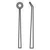 STERIS Product Number AU13775 PAPARELLA ANGLED RING CURETTE #12 BLUNT