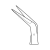 STERIS Product Number CH07462 JACOBSON ANGLE SPRING HNDL SCISS 45DEG