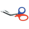 STERIS Product Number KS167 UTILITY SCISSORS NEON ORANGE / BLUE 7.5IN [1/EA]